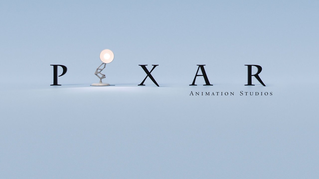 Das Logo von Pixar mit der Schreibtischlampe.