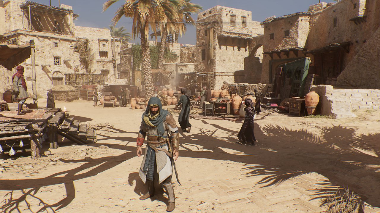 Basim vor einem Markt in Bagdad