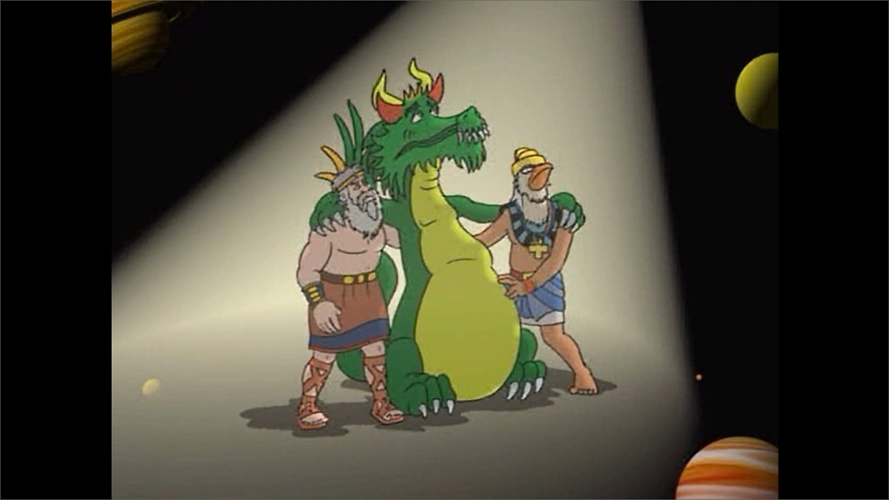 Zeichentricksequenz aus dem Intro