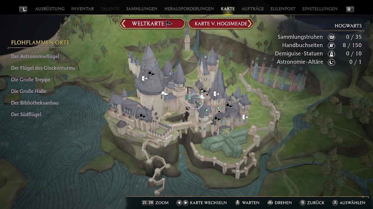 Karte von Hogwarts