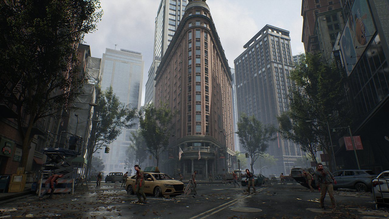EIne Straße mit Zombies