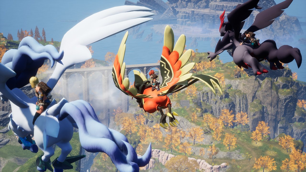 Drei Spieler fliegen auf ihren Pals