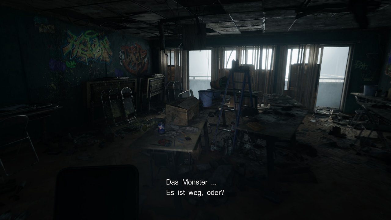 Blick in ein verwüstetes Zimmer des Gebäudekomplexes