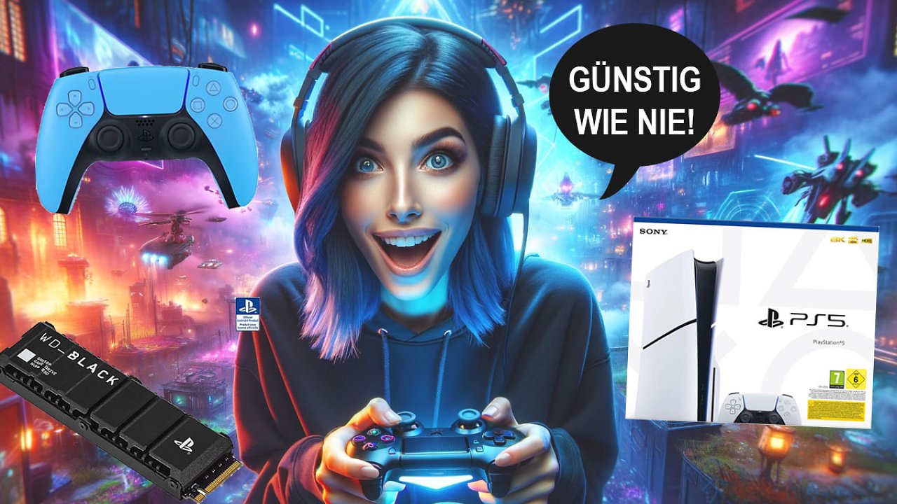 Nur noch kurz: PS5 Slim mit 1 TB SSD statt 549,99 nur 462,18 Euro - auch Controller zu Nettopreisen bei Media Markt
