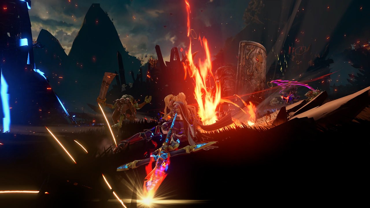 Die Angriffe sorgen für viele Effekte auf dem Bildschirm.