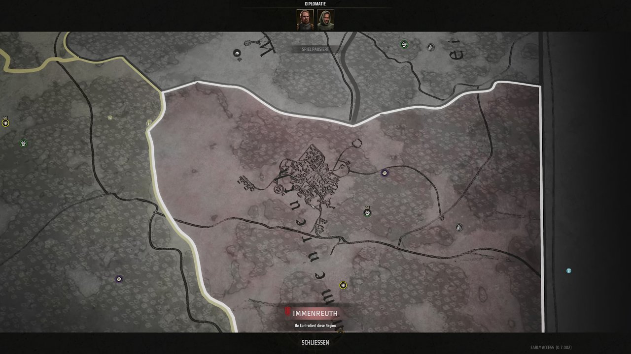 Die dynamische Karte in Manor Lords
