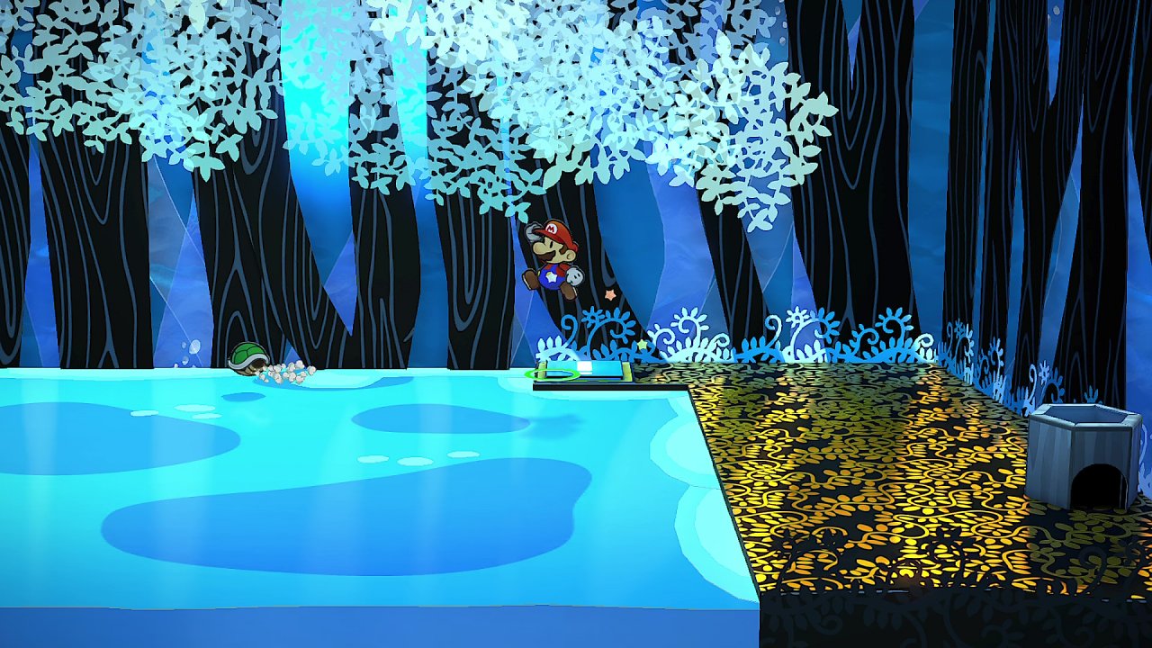 Mysteriöser Wald in Paper Mario Switch