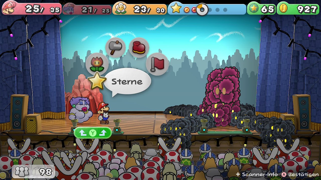der nächste Bosskampf in Paper Mario Die Legende vom Äonentor