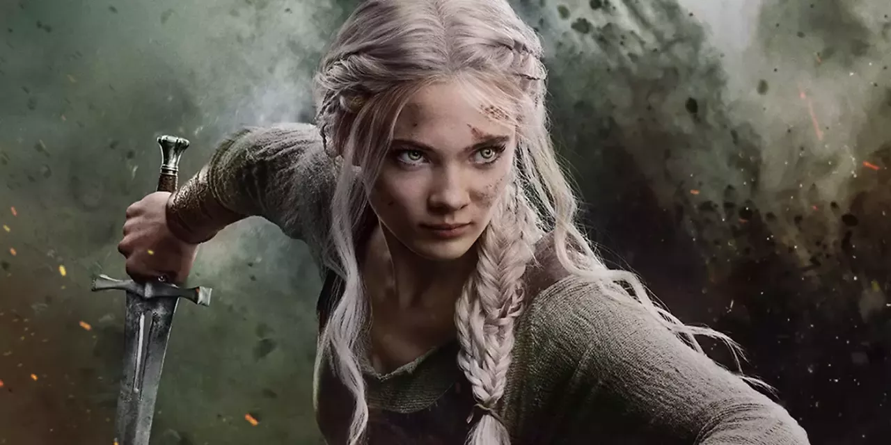 Freya Allan als Ciri in The Witcher.