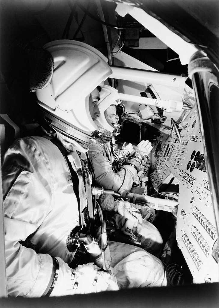 Gus Grissom, Ed White und Roger Chaffee, die Astronauten der tragischen Apollo 1