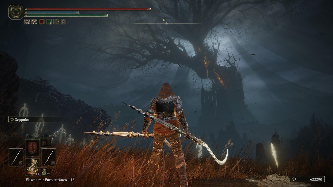 [17/06/2024] Mit einem Blut-Build lässt sich das DLC schon einfacher erkunden, weil die besonders stark sind. Ohne Fragmente könnten wir trotz dieses Builds das ein oder andere Problemchen bekommen.