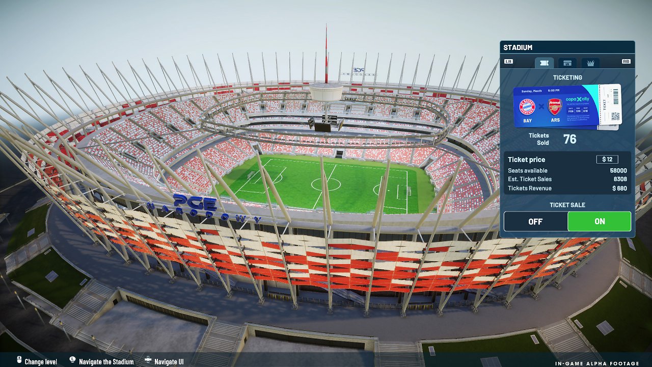 Rund ums Stadion in Copa City