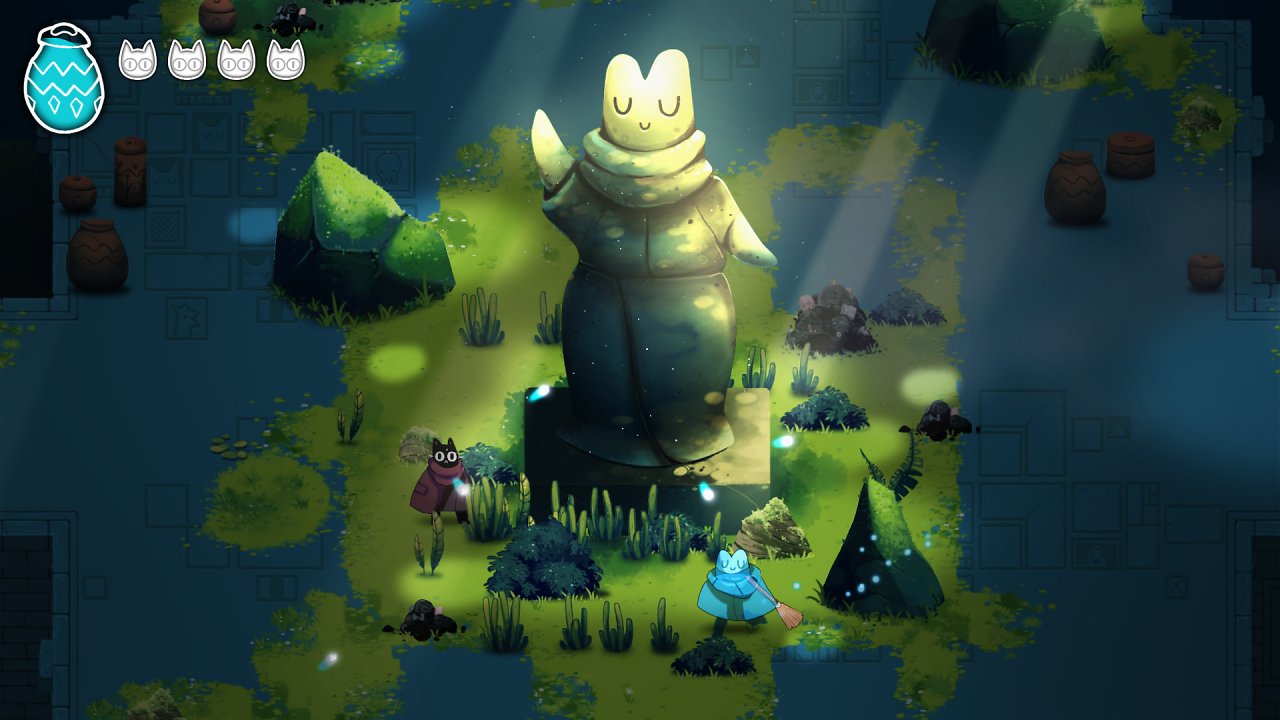 Eine Statue von einer Froschdame