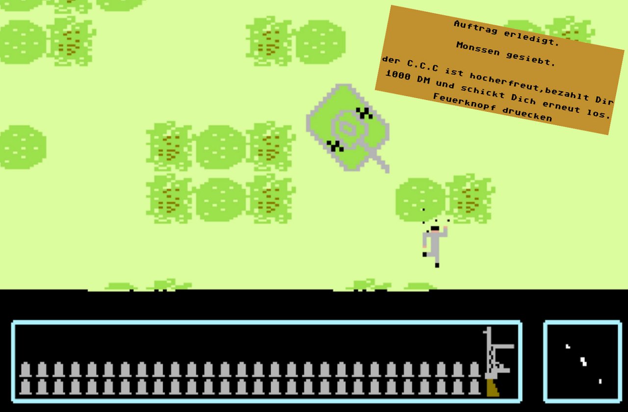 Teacher Busters wurde am 19. Februar 1987 von der BPjS indiziert. Bei diesem Spiel geht es darum, Lehrer mit einem Panzer zu jagen. Man kann vorher sogar eigene Namen eingeben.