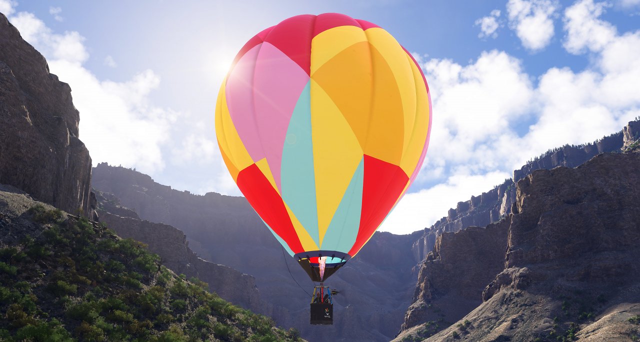 Heißluftballon