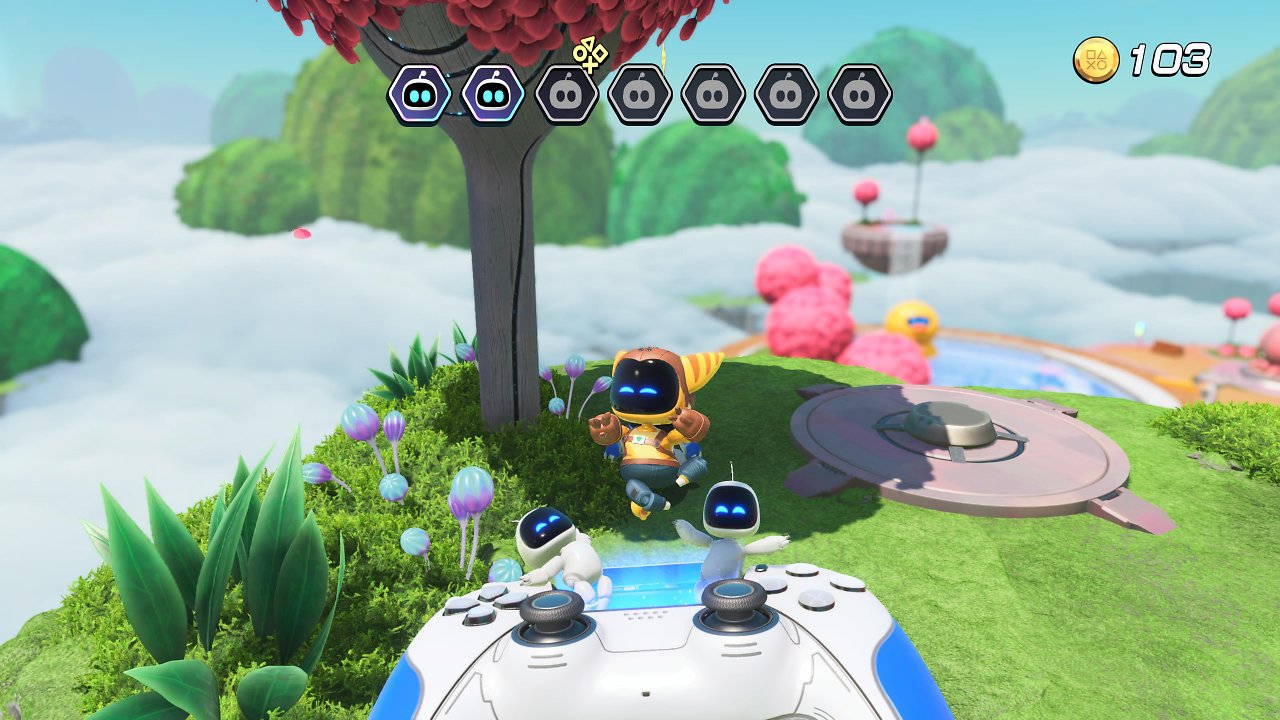Der Ratchet-Bot springt in den Controller