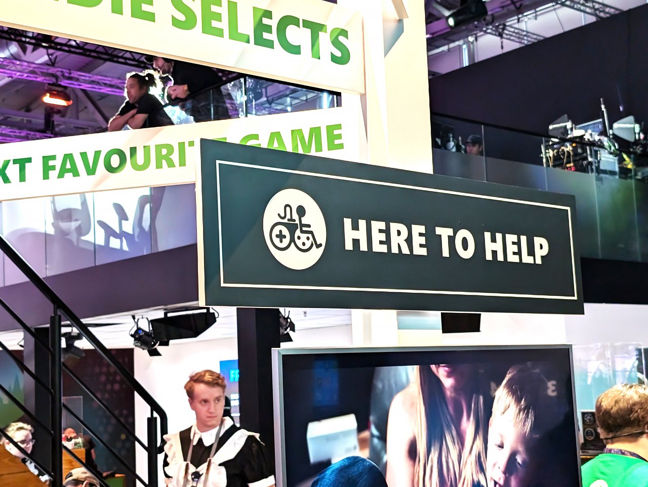 Barrierefreier Stand von Microsoft auf der Gamescom 2024