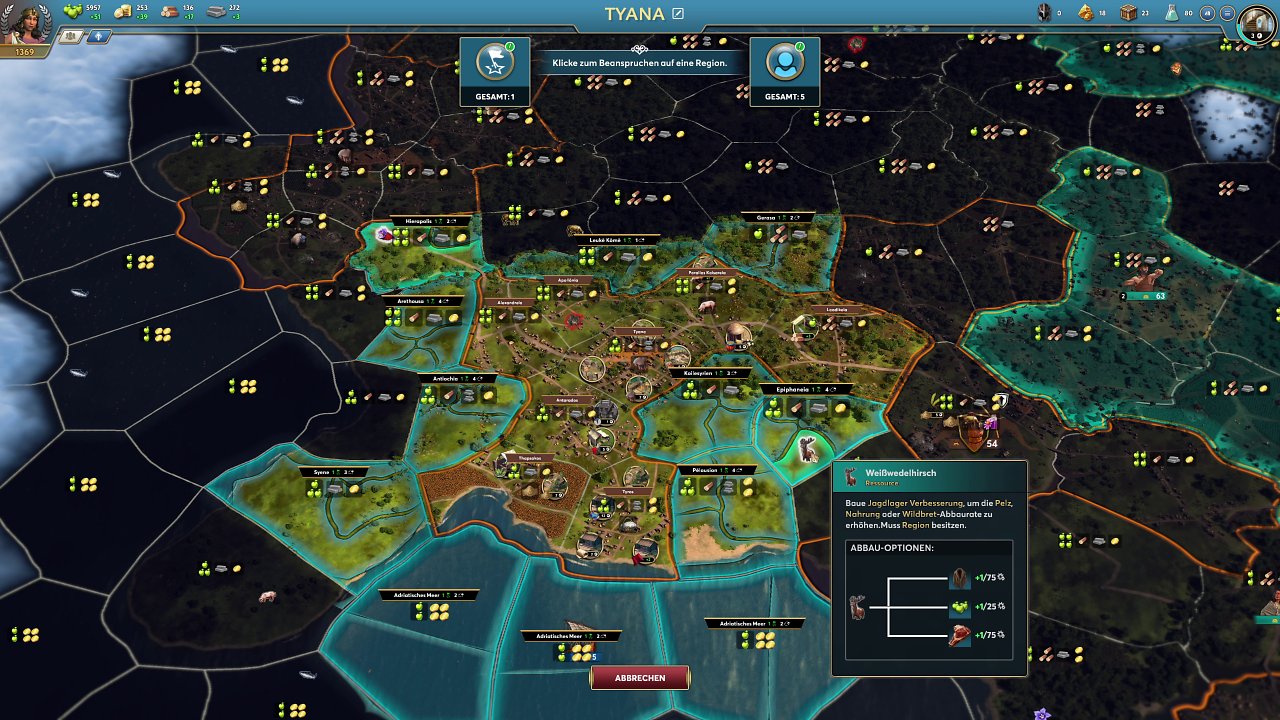 Die Expansion einer Stadt