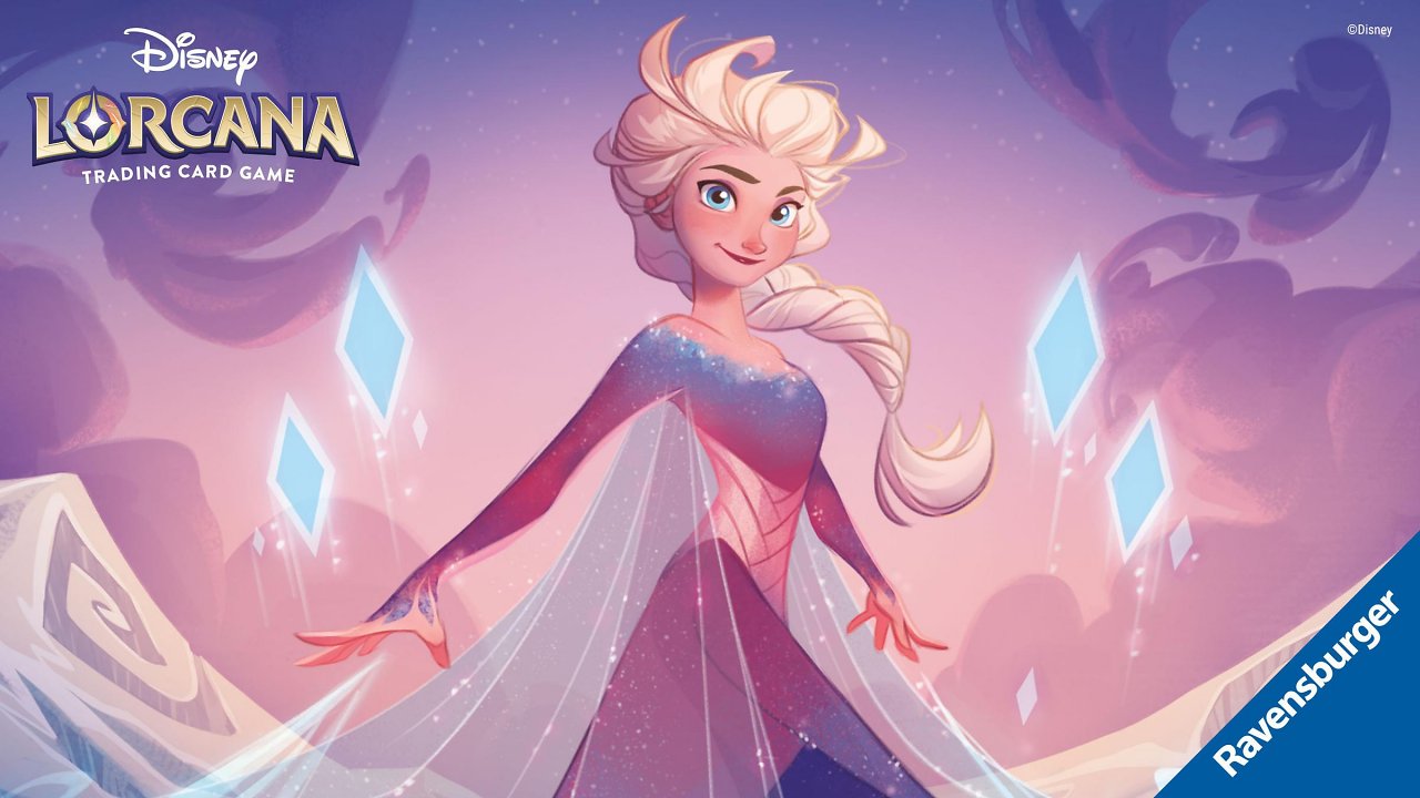 Eine Glimmer-Variante von Elsa aus Disney Lorcana