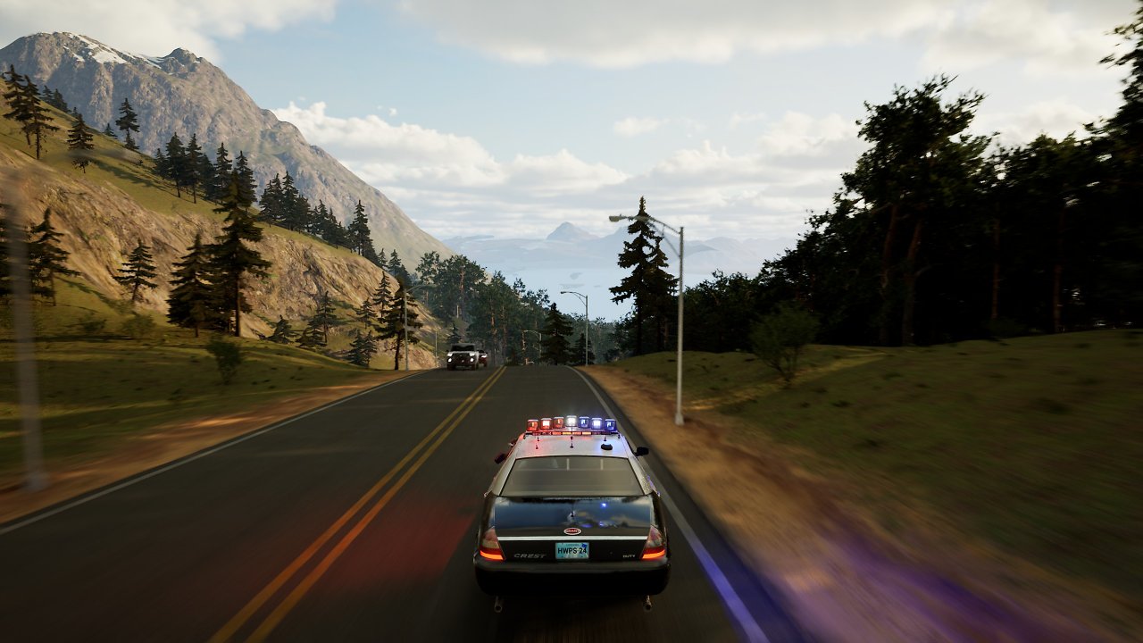 Polizeistreife bei Tag