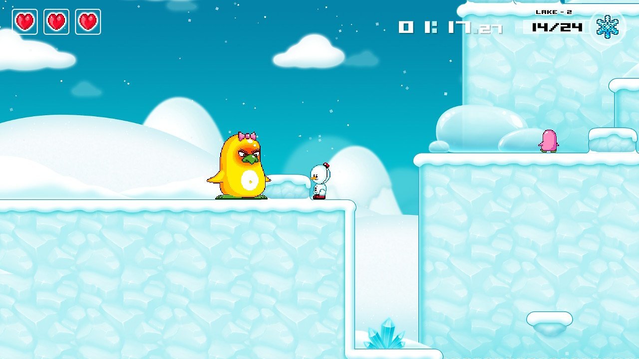 EIne wütende Pinguin-Mama aus Mission in Snowdriftland.