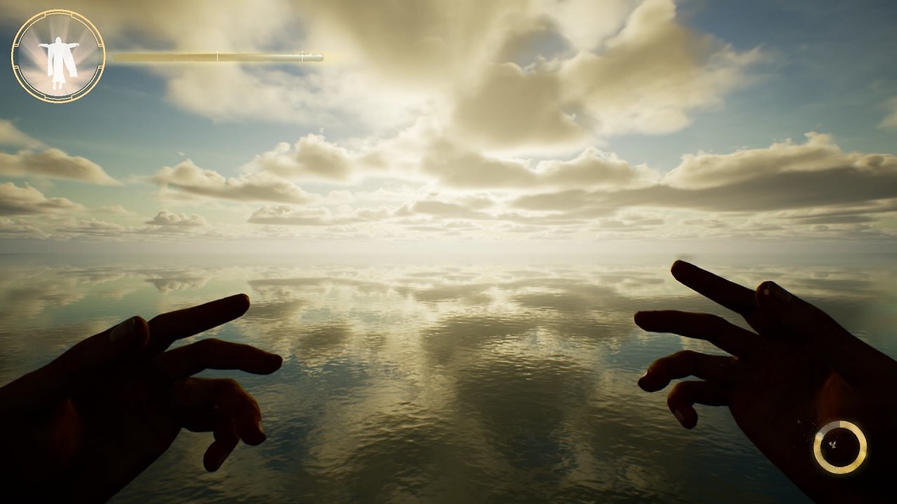 Hände vor einem Himmel in I Am Jesus Christ