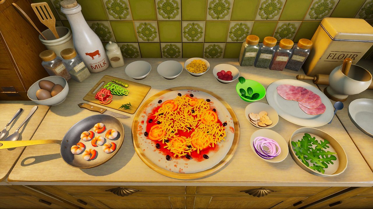 Italienische Gerichte im Vacation Cafe Simulator