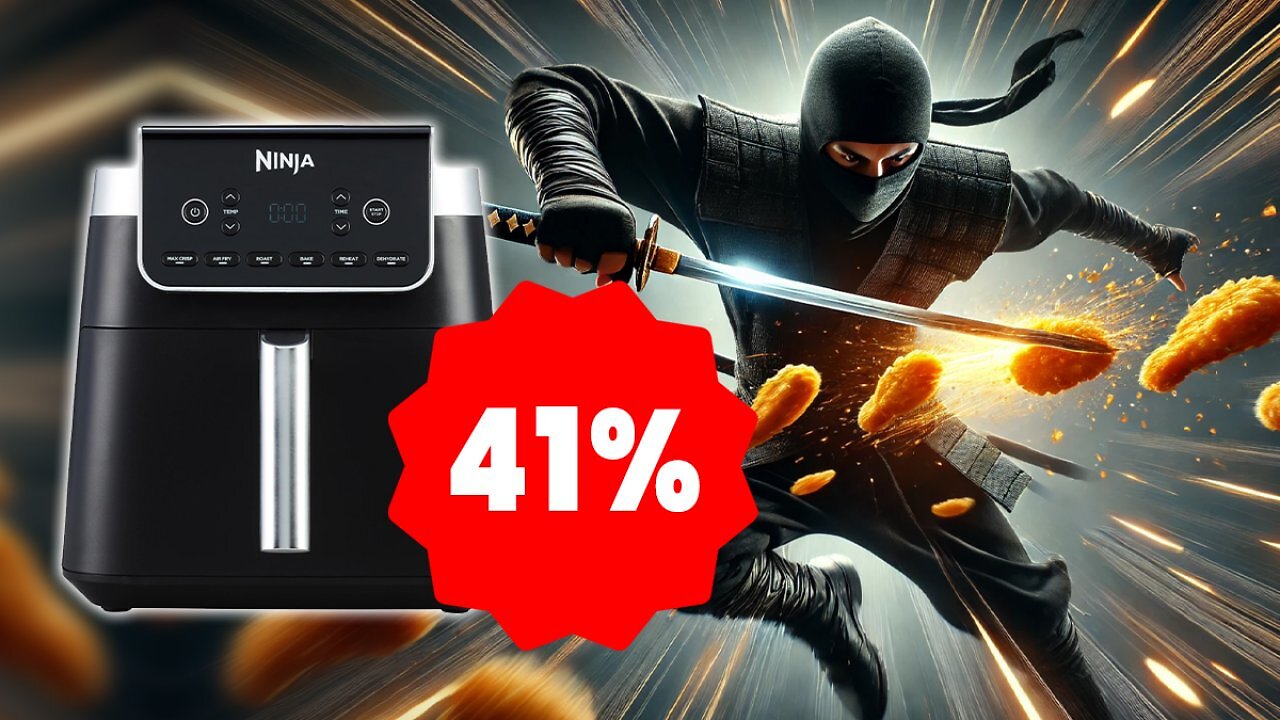 [04/12/2024] Küchen-Ninja im Angebot: Amazons meistverkaufte Heißluftfritteuse für nur 89 Euro