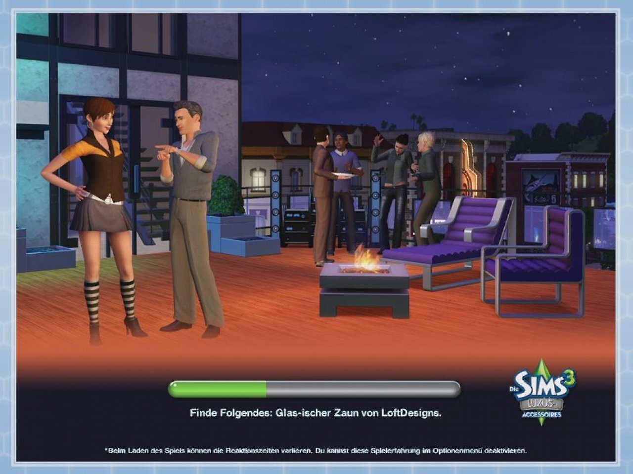 Der Ladebalken aus Die Sims 3.