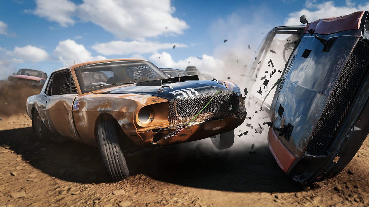 Zwei Autos crashen in Wreckfest 2