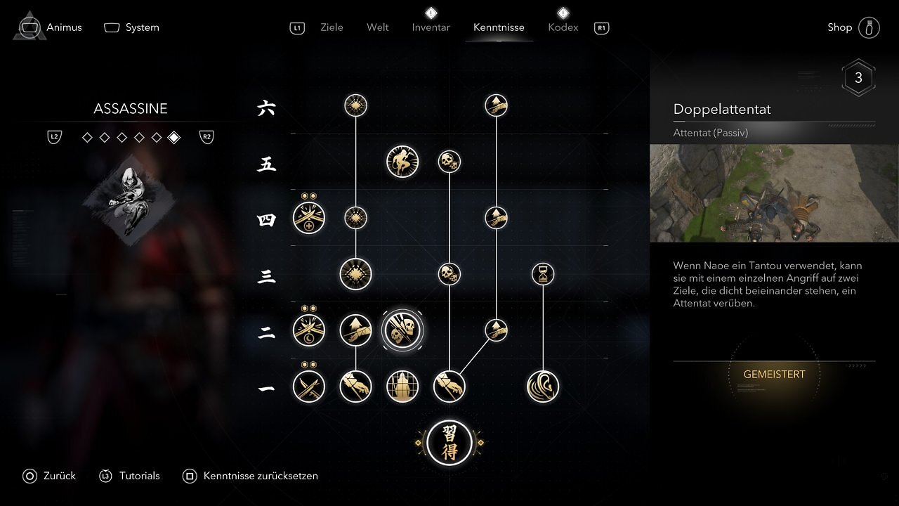 Naoes Assassine Skillbaum