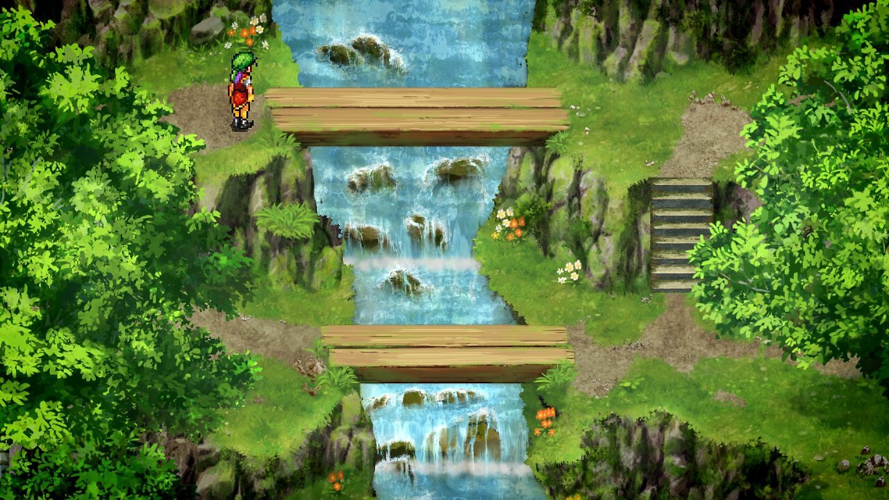 Brücken über Wasserfall