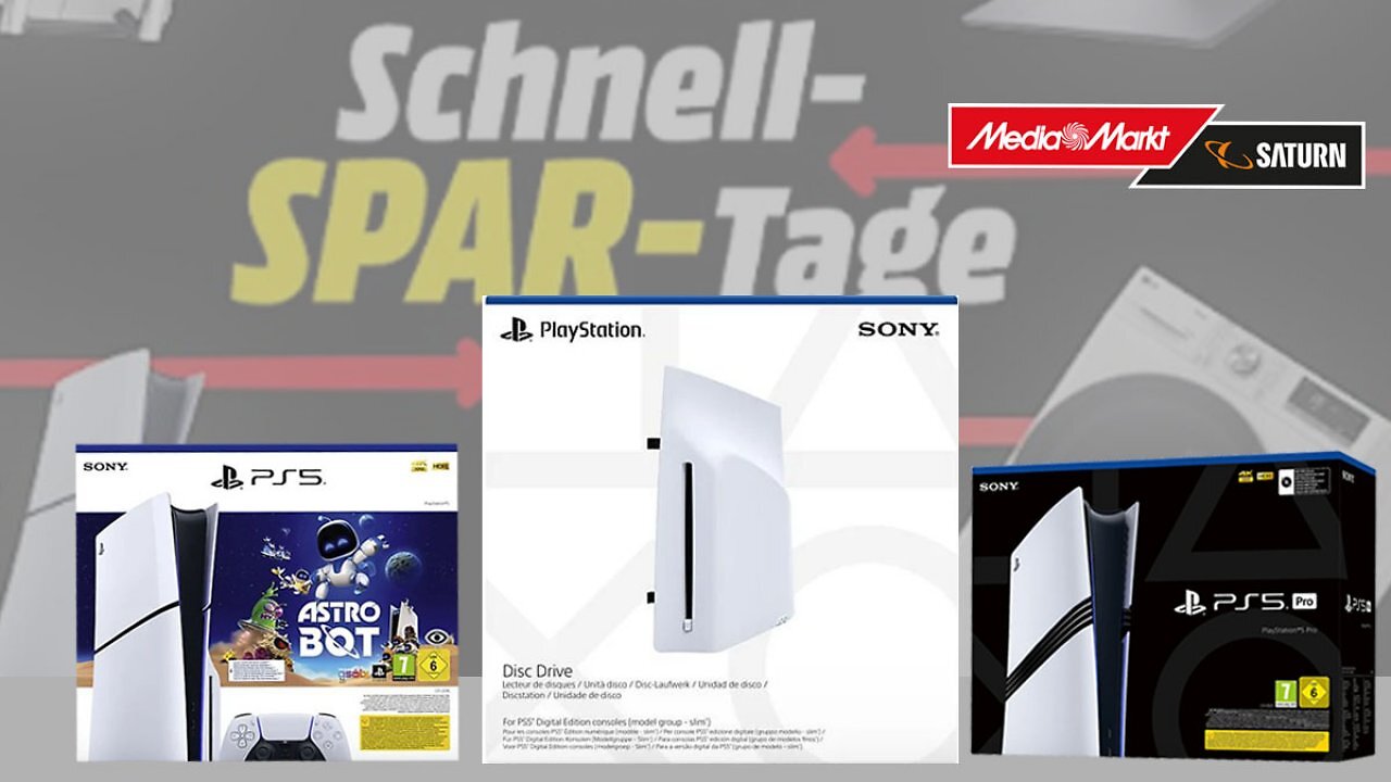 Preisrutsch für PS5-Laufwerk bei MediaMarkt - auch die Playstation 5 (Pro) gibt's günstiger