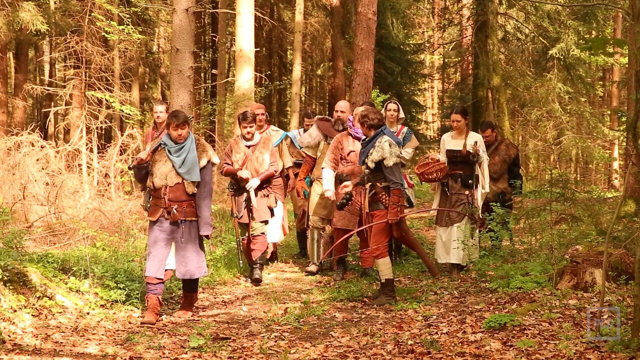 Eine Truppe des neuen Lagers beim Gothic LARP