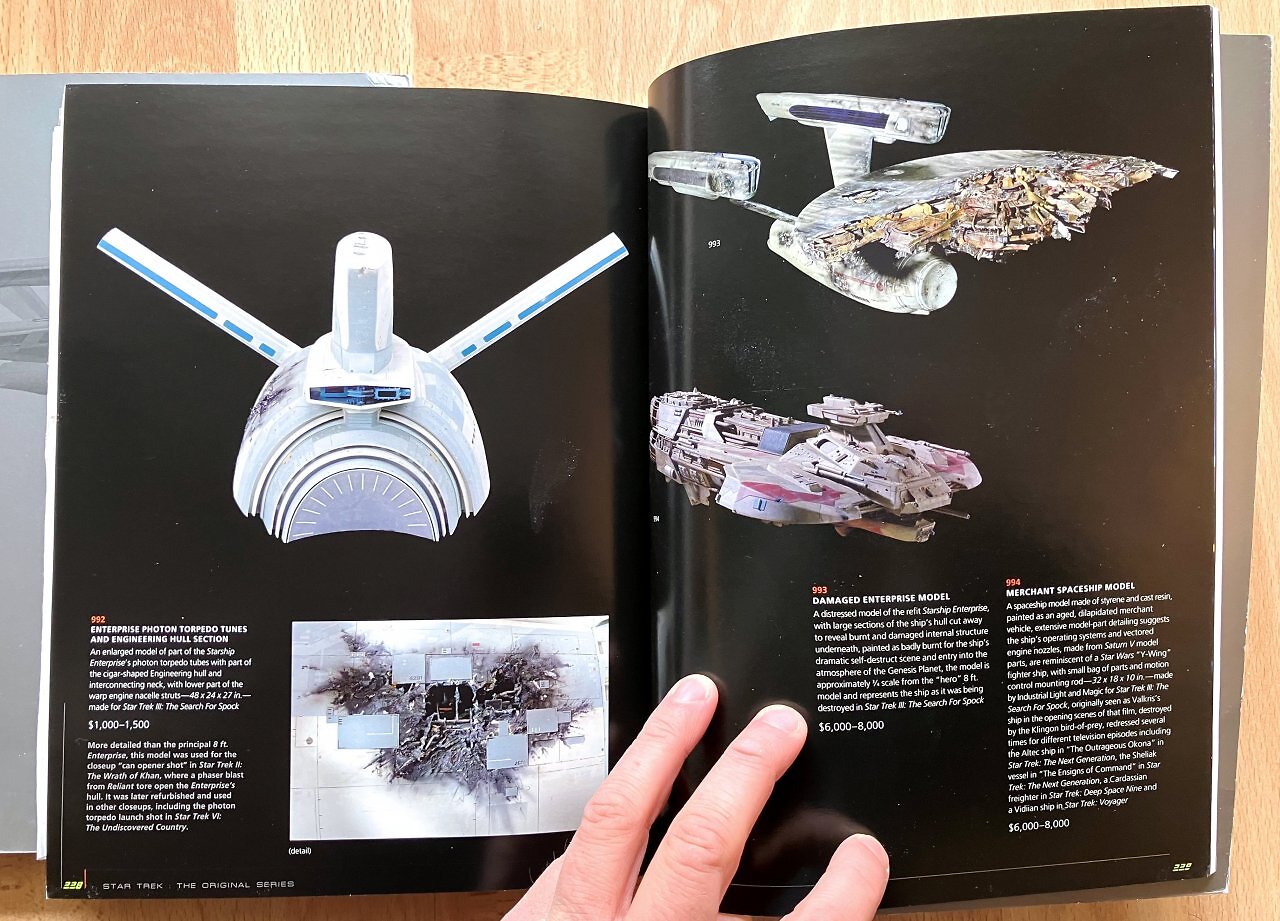 Ausverkauf des kompletten Star-Trek-Fundus beim Auktionshaus Christies