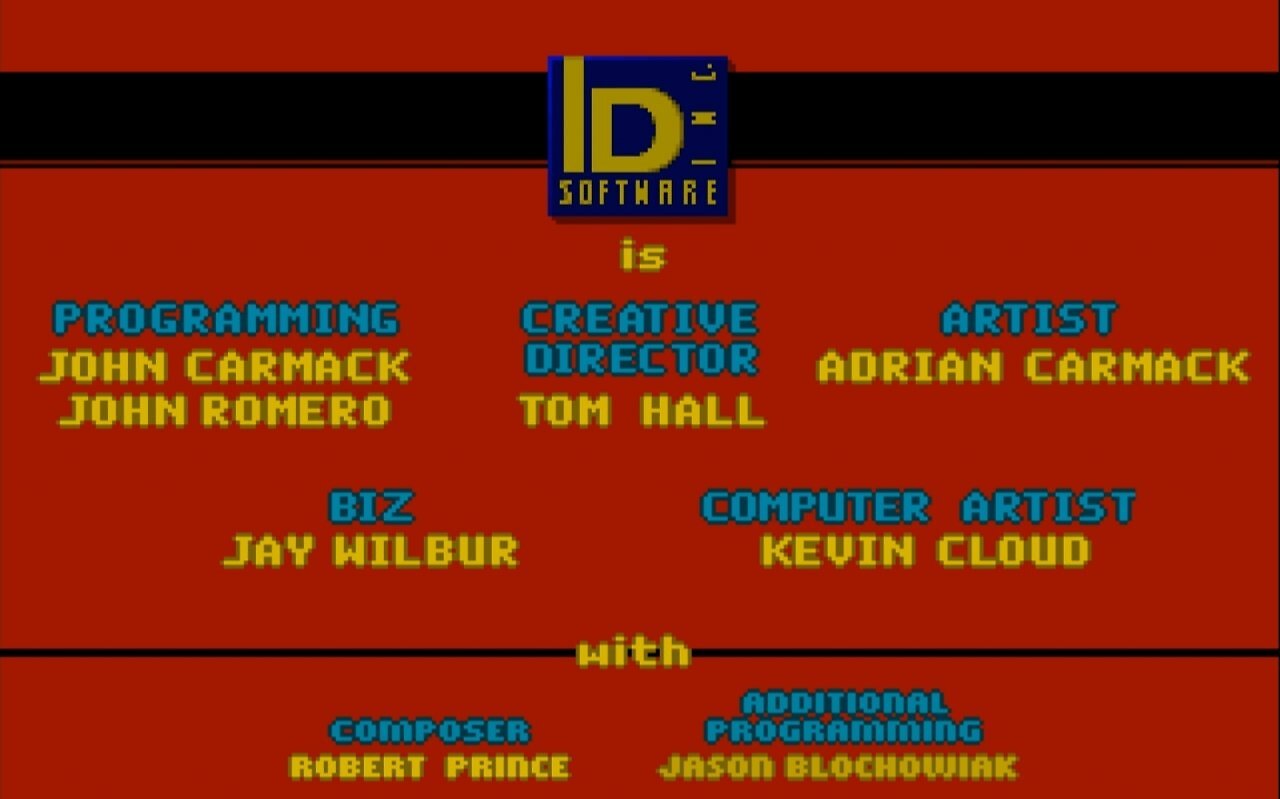 [27/06/2025] Die Credits von Wolfenstein 3D.