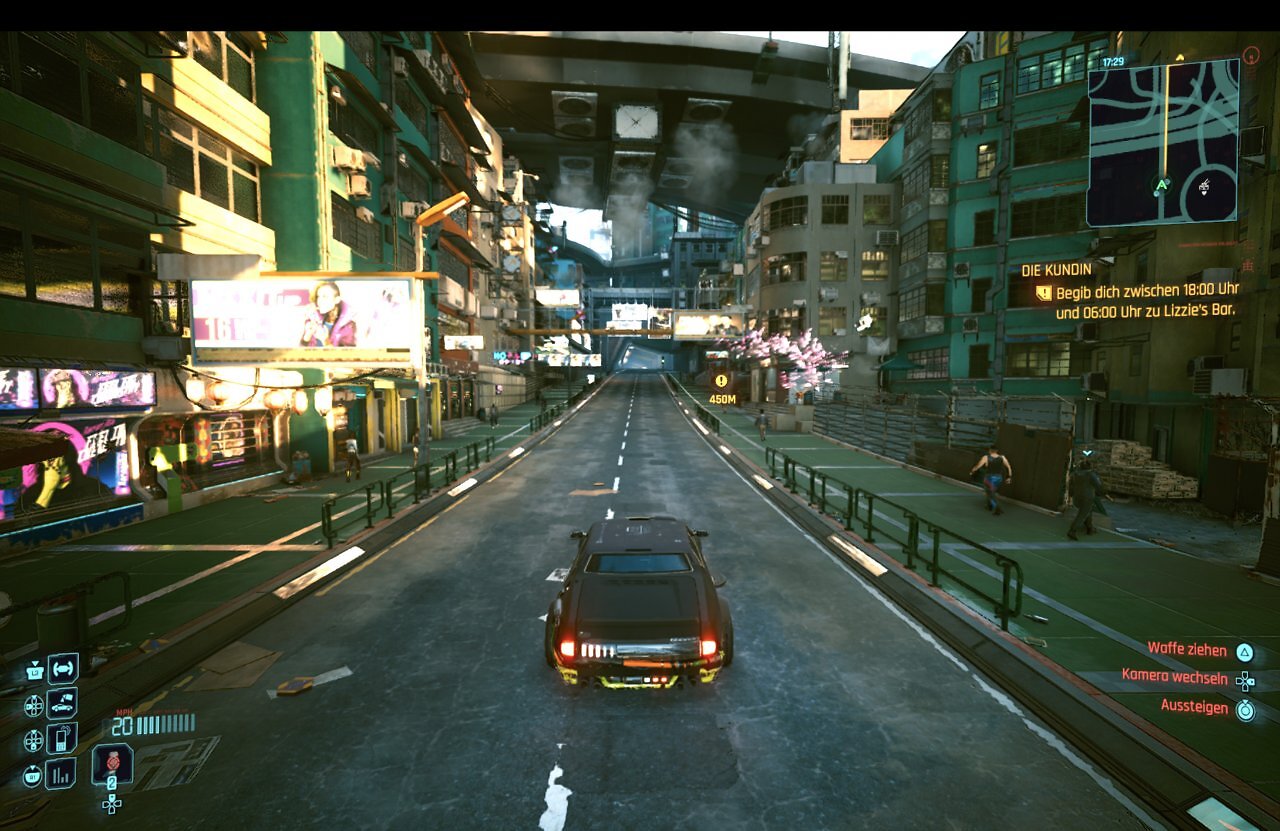 [25/07/2025] Die Fahrten durch Night City sind flüssig, aber nicht immer schön anzuschauen.
