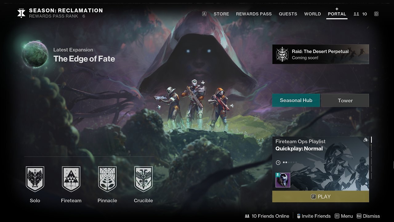 [18/07/2025] Mit The Edge of Fate wird die Benutzeroberfläche von Destiny 2 angepasst - statt einer Karte des Sonnensystems laden Spieler jetzt über fade Menüs in den gewünschten Content.