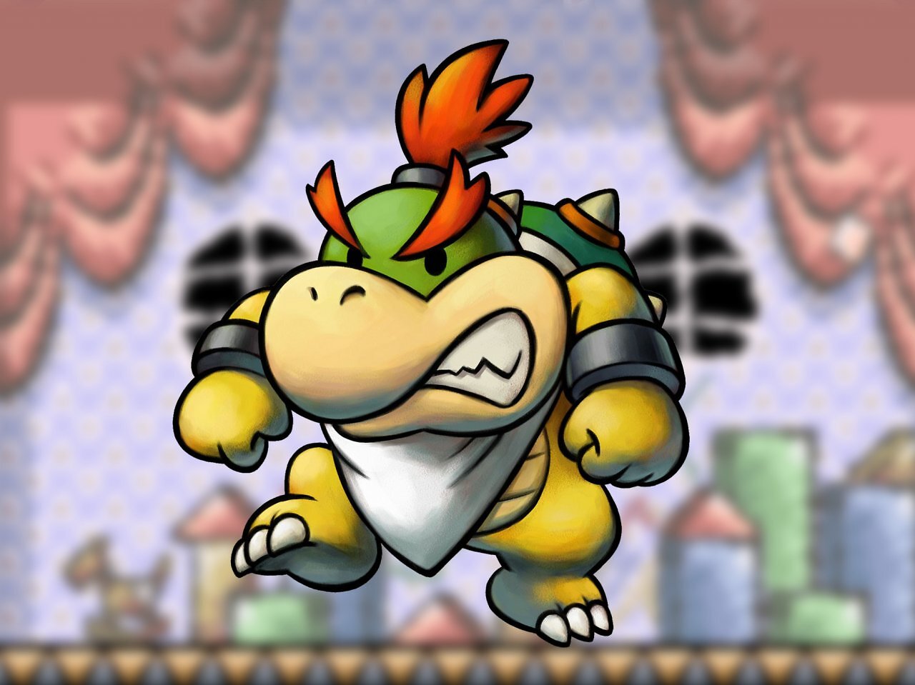 Baby Bowser, bekannt aus spielen wie Yoshi's Island, wird häufig mit Bowser Jr. verwechselt.