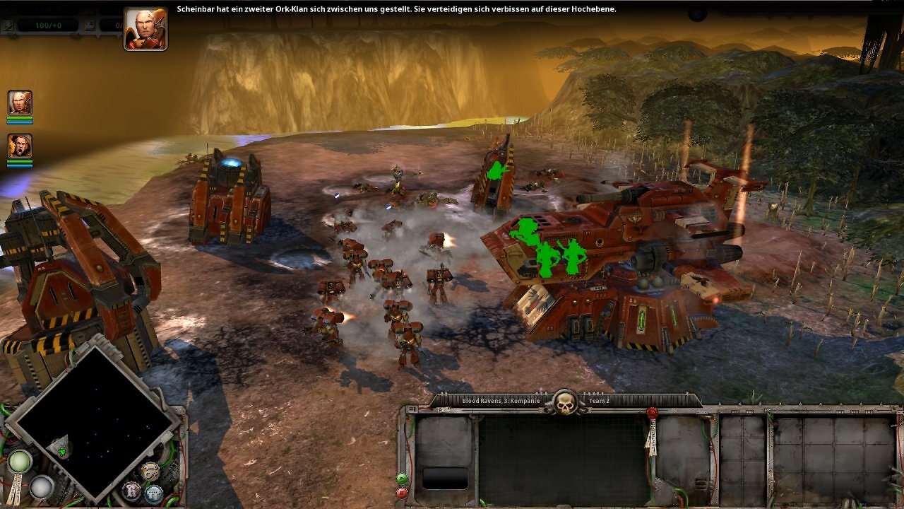 [14/08/2025] Cool: Die Gebäude der Space Marines werden von Raumschiffen eingeflogen oder auf die Oberfläche gefeuert.