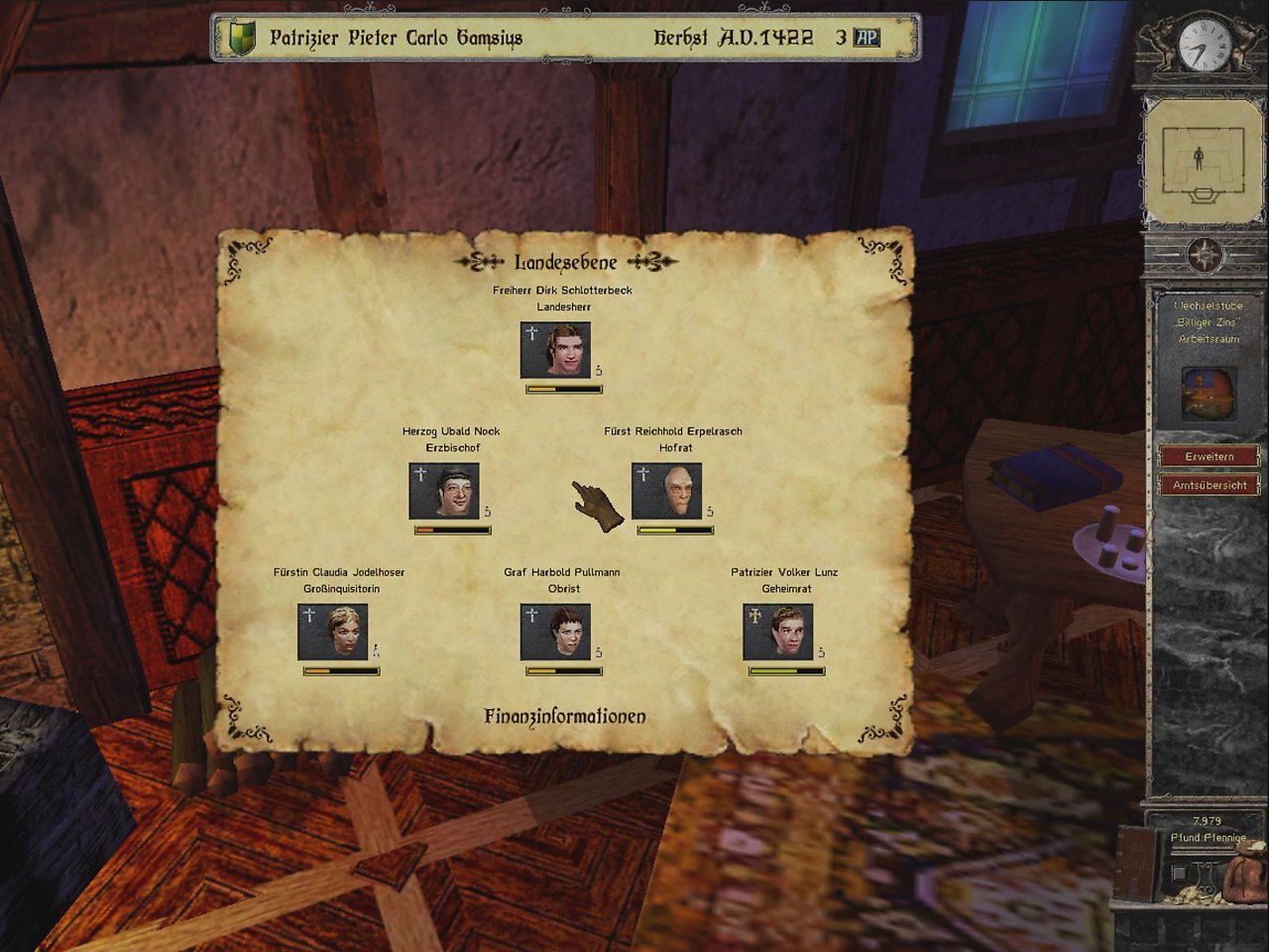 [15/08/2025] Die Hierarchien der Stadt und des Landes sind übersichtlich zusammengefasst.