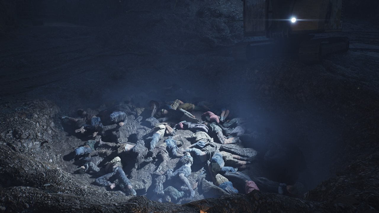 Eine Grube voller Leichen des Bürgerkriegs in Hell is Us.