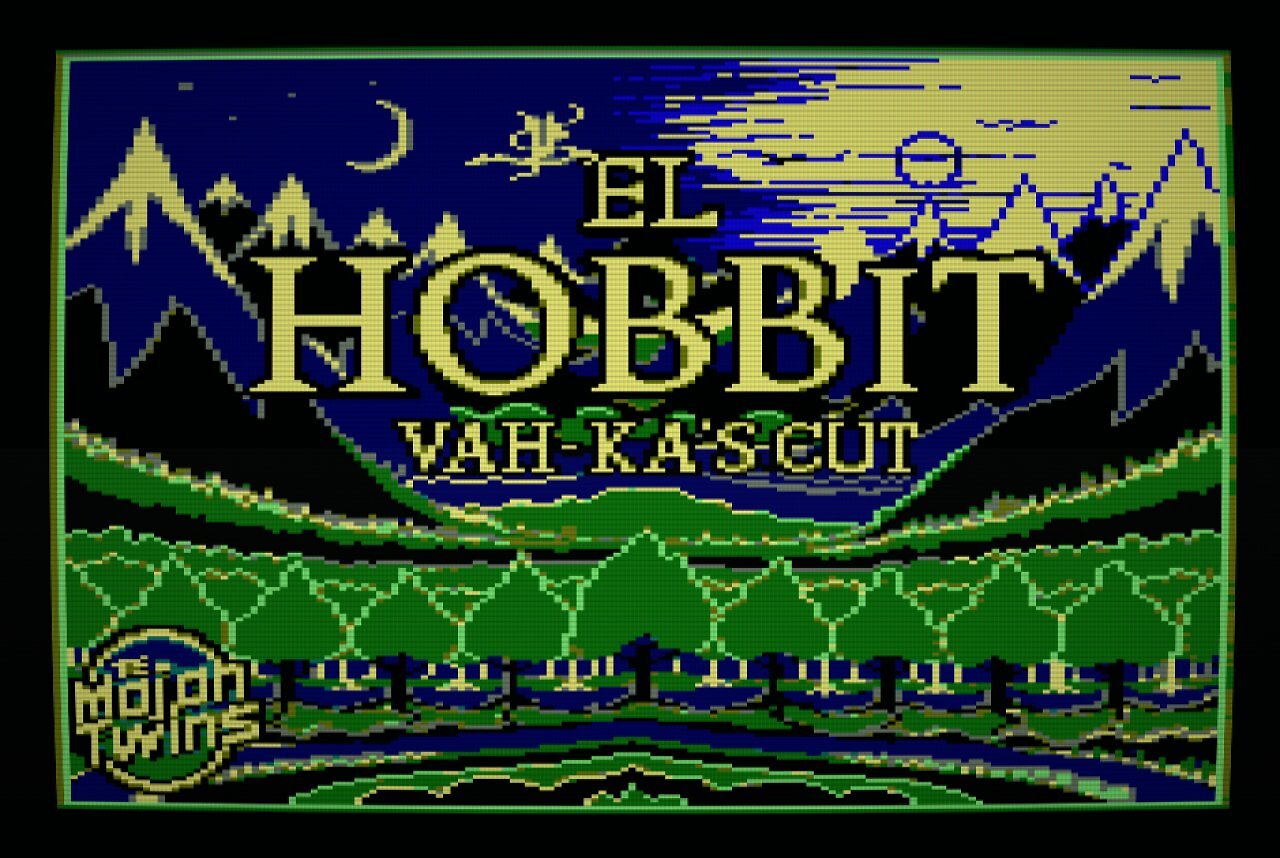 Titelscreen zu El Hobbit für den Schneider CPC