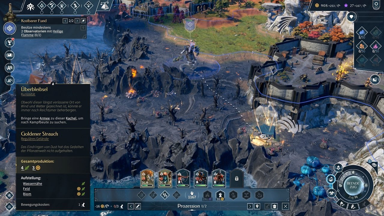 [26/09/2025] Das User Interface ist aufgeräumt und deutlich hübscher als im ersten Endless Legend.
