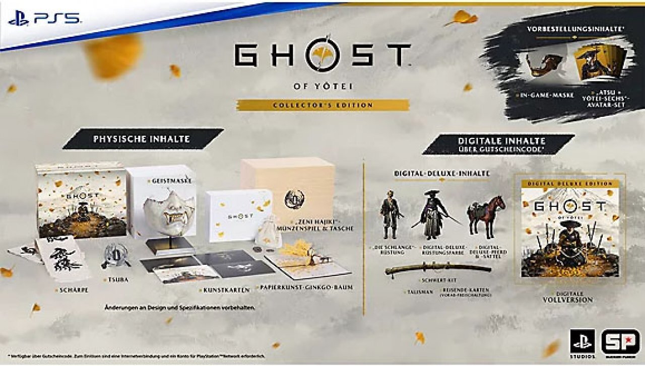 [10/09/2025] Die Collector's Edition von Ghost of Yotei ist prallgefüllt.