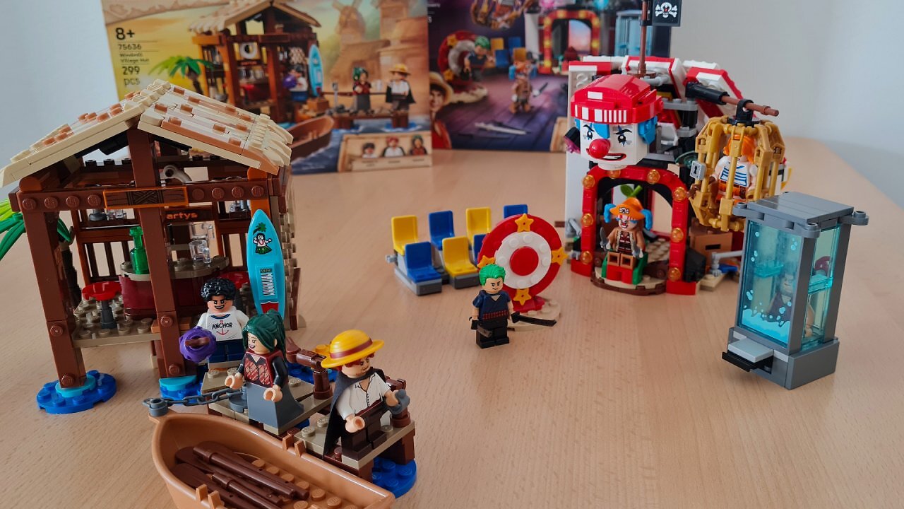 Lego One Piece-Sets auf einem Tisch
