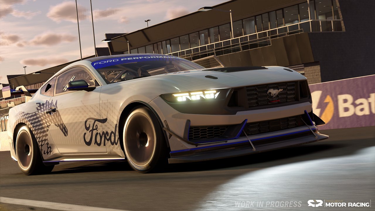 [03/09/2025] Auch in den neuen Ford Mustang GT3 können wir einsteigen und ein paar flotte Zeiten in den Asphalt brennen.