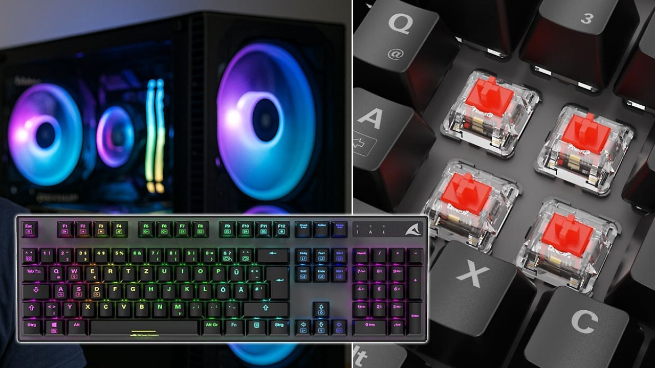[19/09/2025] Gaming-Tastatur Sharkoon Skiller SGK20 mit Red Switches kostet nur noch 25 € bei Amazon