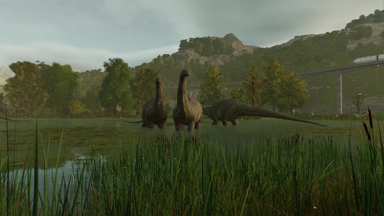 [27/10/2025] Entspannte Pflanzenfresser: Manche Saurier benötigen zwar viel Platz, aber in Sachen Zusammenleben mit anderen Dinos sind sie wenig anspruchsvoll.