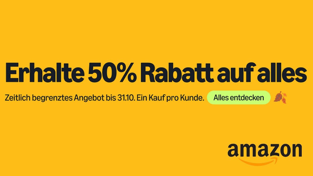 Amazon attackiert Temu und Shein: Mit diesem Code gibt's 50% Rabatt auf alles